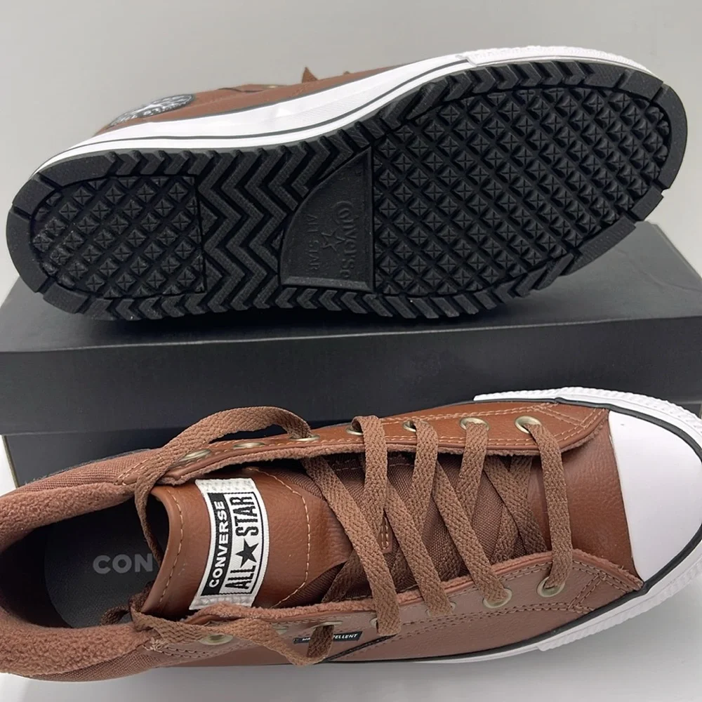 Converse Men’s CTAS MALDEN STREET BOOT MID BEAR NAP/TOADSTOOL TAN/WHITE A08561C - Picture 4 of 16